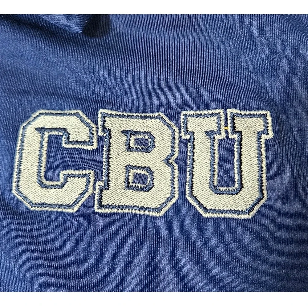 Adidas CBU Lancers Mens Navy Blue Performance Polo Shirt Sz Medium Short Sleeve